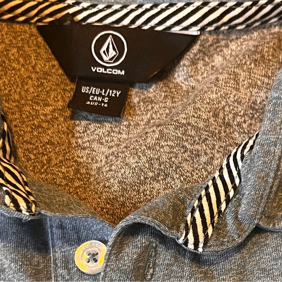 Volcom Youth Sz L/12 Polo Top - Picture 2 of 2